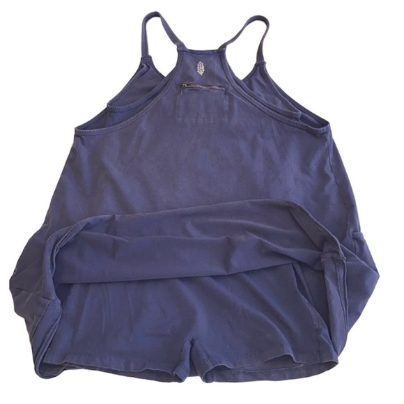 Free People FP Movement Hot Shot Mini Dress Blue Indigo NWOT Small Medium - Picture 9 of 14